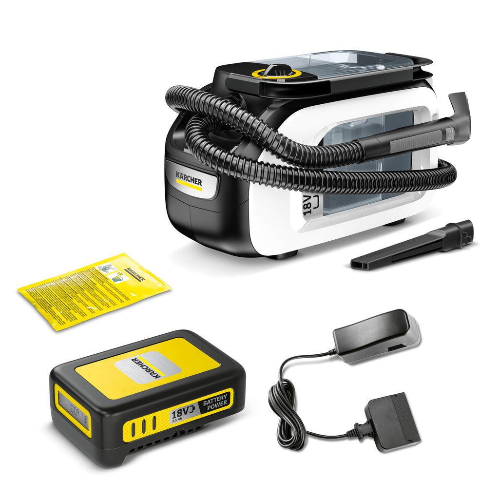 Battery powered spray extraction cleaner Cordless SE 3-18 Compact Spot Cleaner